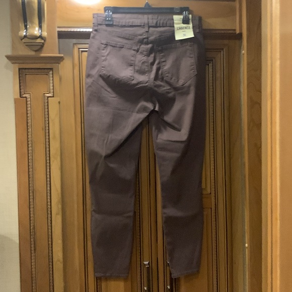 NWOT L’AGENCE Brown Margot Skinny High Rise Denim Jeans Cotton Blend Size 30 - Picture 3 of 6